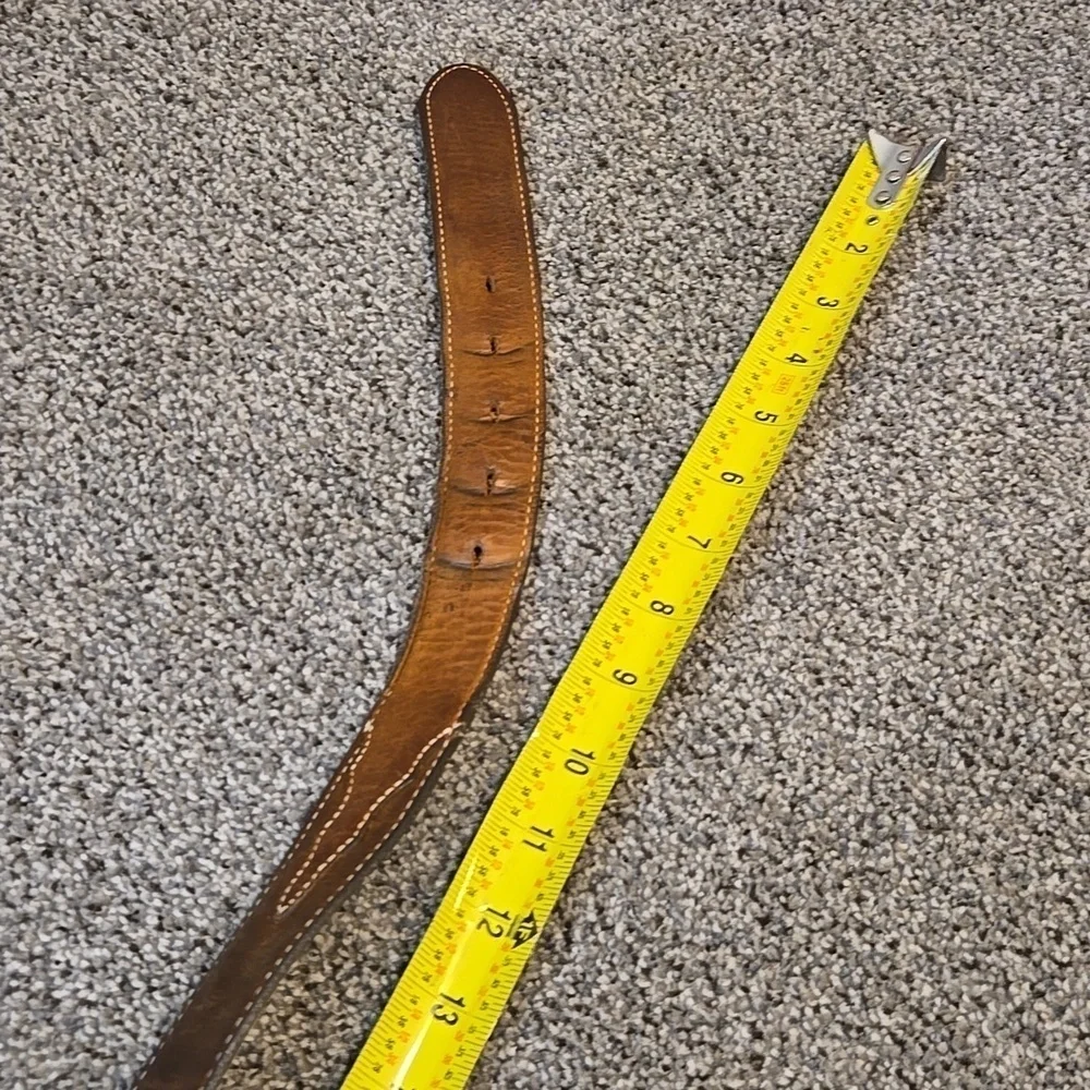 Justin Mens Leather Western Top grain leather USA X5409 sz 52 belt